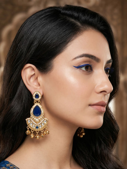 Gold Plated Designer Stylish Heavy Earrring for Women and Girls