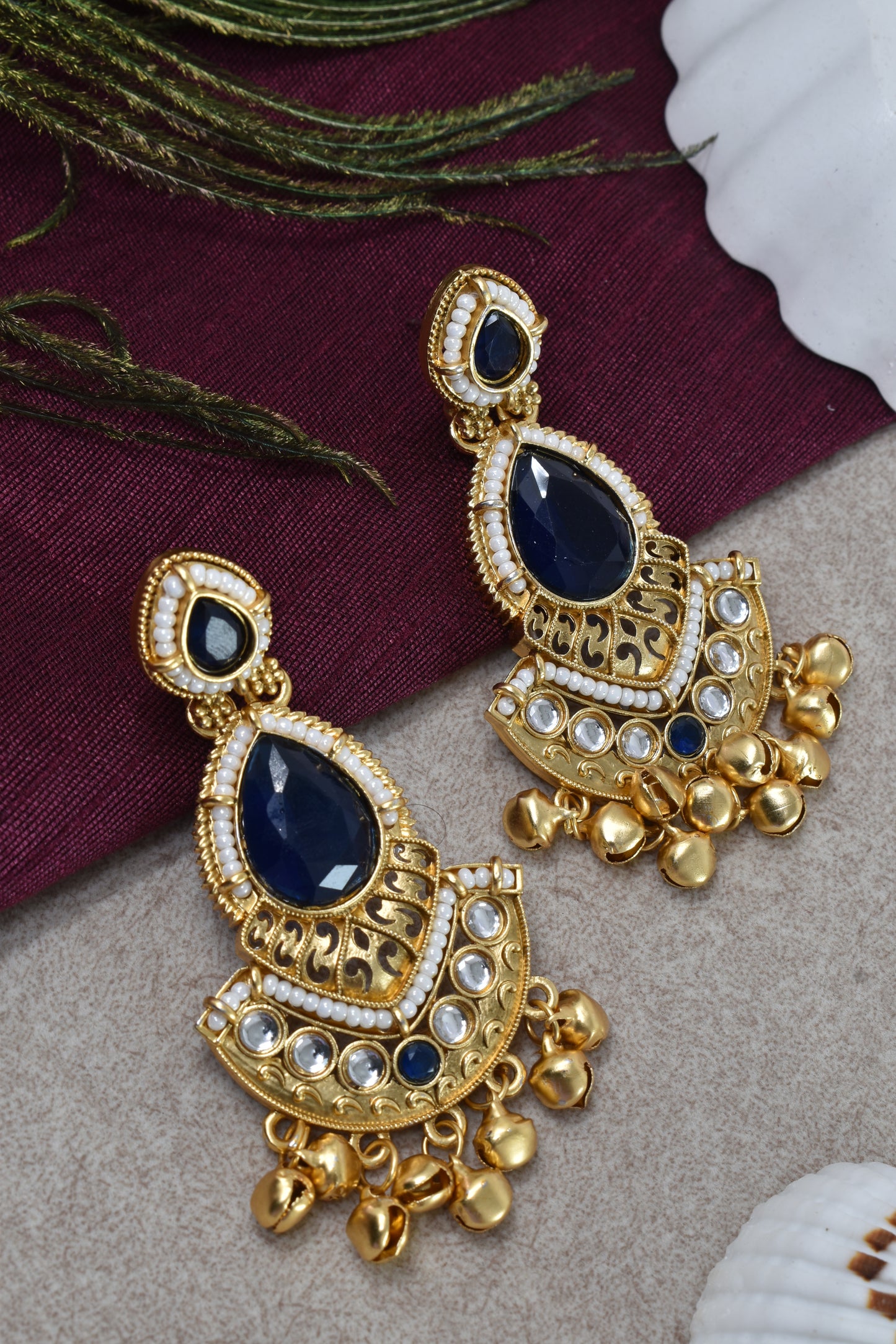 Gold Plated Designer Stylish Heavy Earrring for Women and Girls