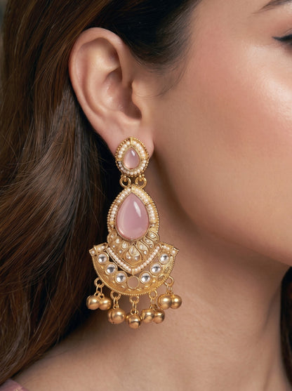 Gold Plated Designer Stylish Heavy Earrring for Women and Girls