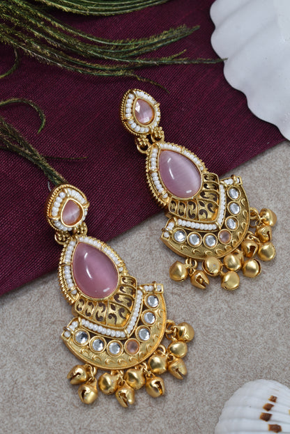 Gold Plated Designer Stylish Heavy Earrring for Women and Girls