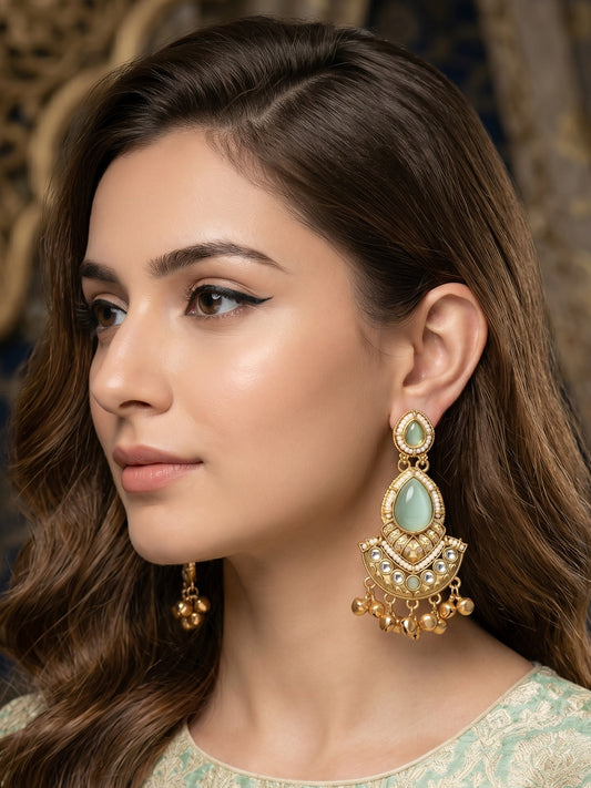 Gold Plated Designer Stylish Heavy Earrring for Women and Girls