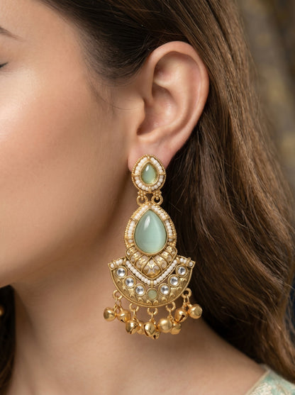 Gold Plated Designer Stylish Heavy Earrring for Women and Girls