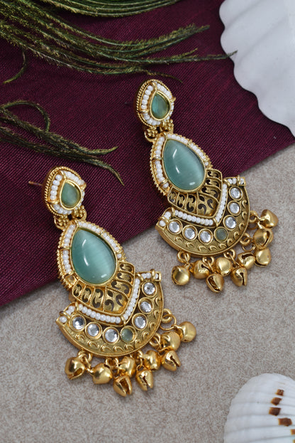 Gold Plated Designer Stylish Heavy Earrring for Women and Girls