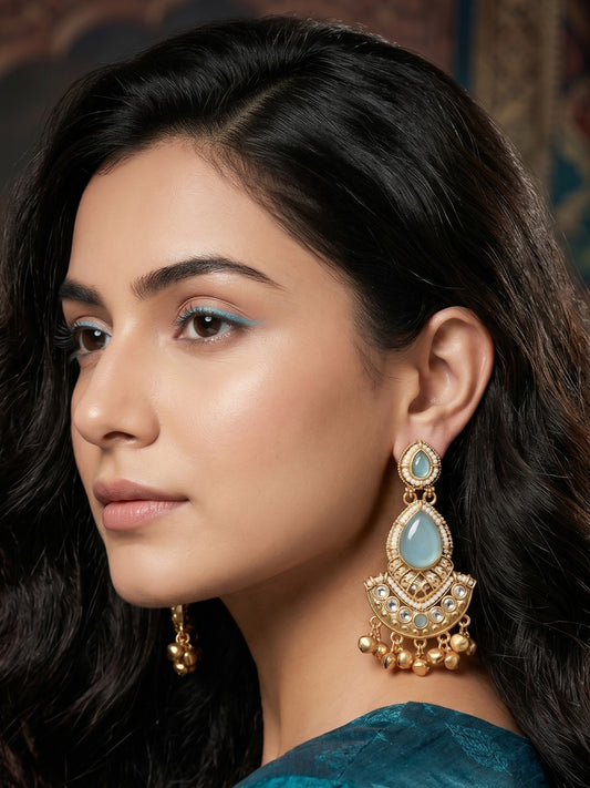Gold Plated Designer Stylish Heavy Earrring for Women and Girls
