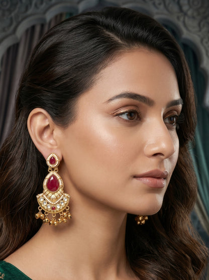 Gold Plated Designer Stylish Heavy Earrring for Women and Girls
