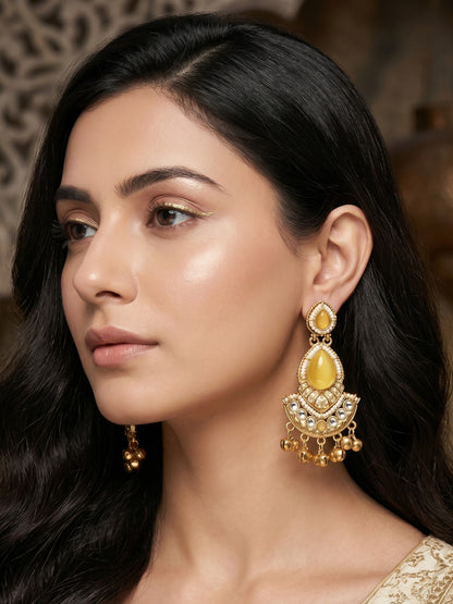 Gold Plated Designer Stylish Heavy Earrring for Women and Girls