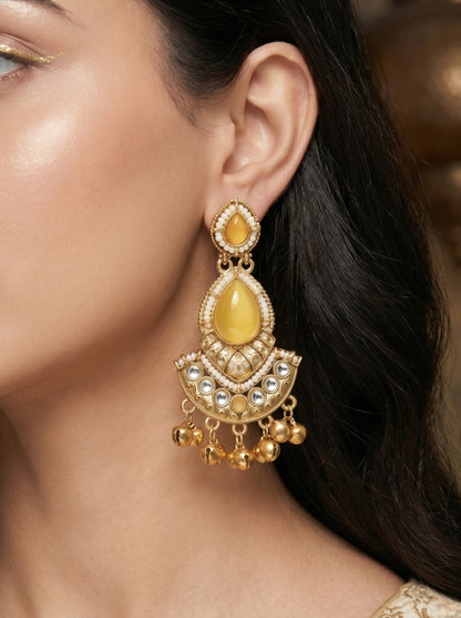 Gold Plated Designer Stylish Heavy Earrring for Women and Girls