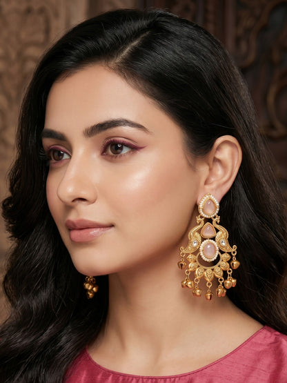 Gold Plated Designer Stylish Heavy Earrring for Women and Girls