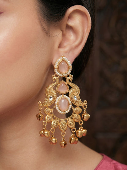 Gold Plated Designer Stylish Heavy Earrring for Women and Girls