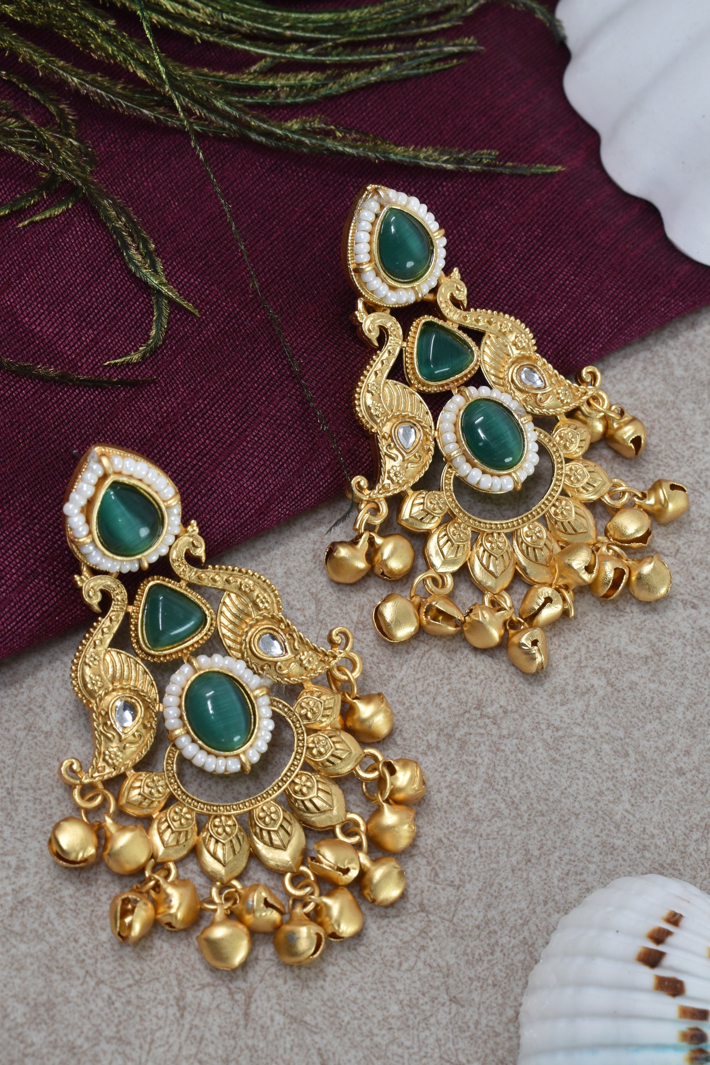 Gold Plated Designer Stylish Heavy Earrring for Women and Girls