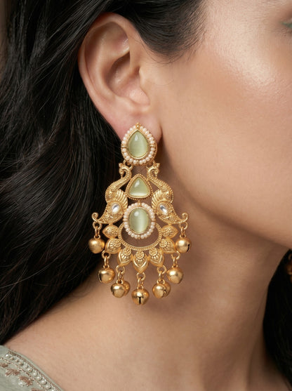Gold Plated Designer Stylish Heavy Earrring for Women and Girls