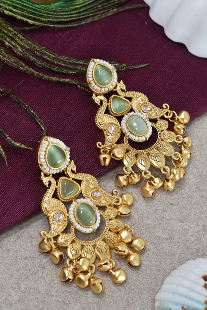 Gold Plated Designer Stylish Heavy Earrring for Women and Girls