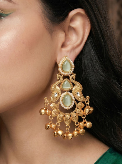 Gold Plated Designer Stylish Heavy Earrring for Women and Girls