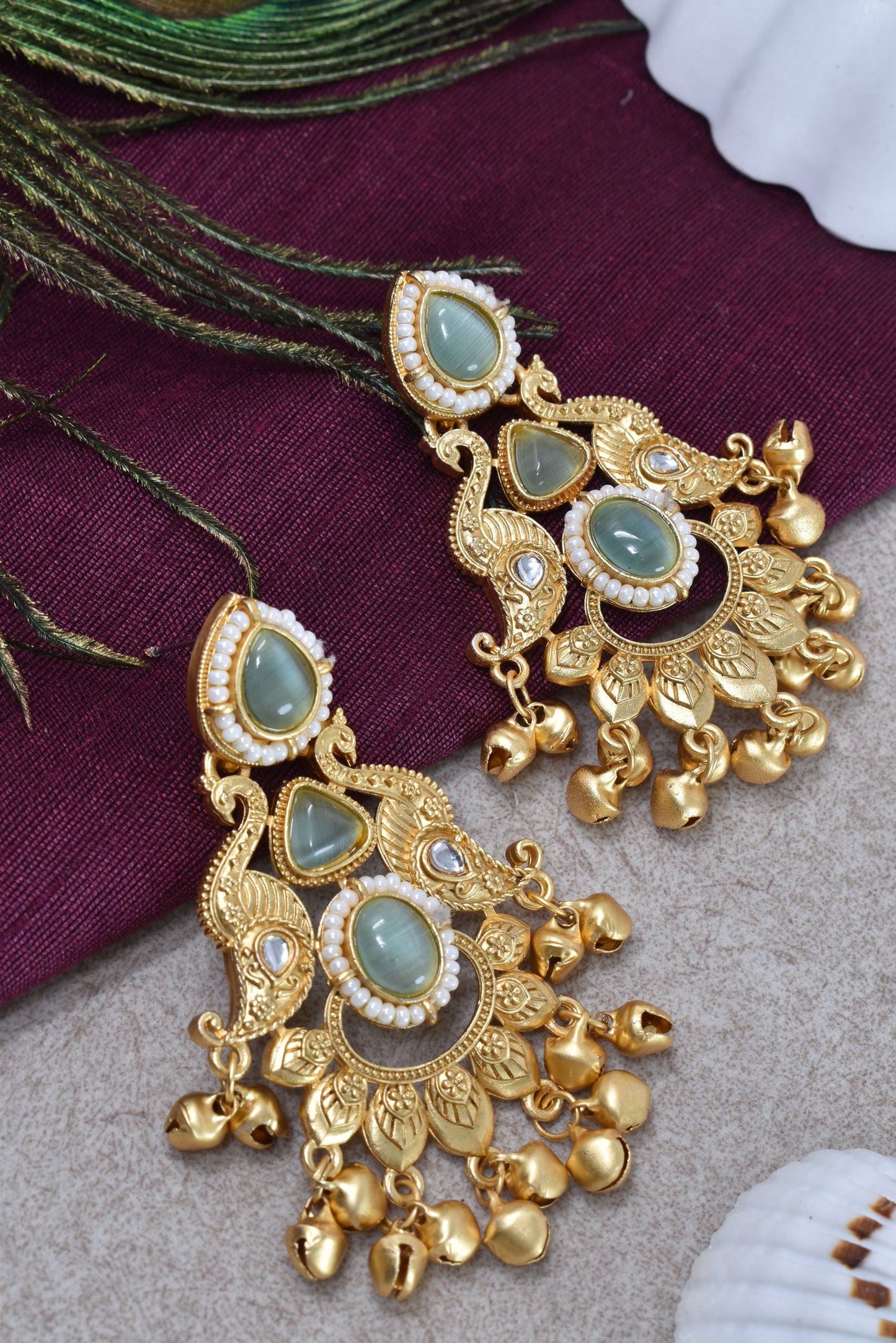 Gold Plated Designer Stylish Heavy Earrring for Women and Girls