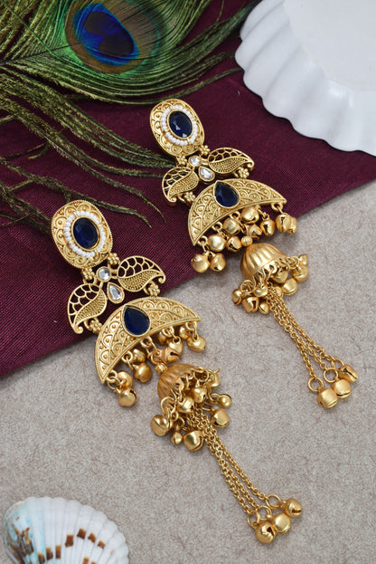 Gold Plated Designer Stylish Heavy Earrring for Women and Girls