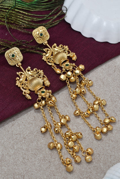 Gold Plated Designer Stylish Heavy Earrring for Women and Girls