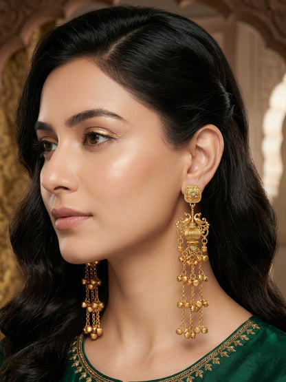 Gold Plated Designer Stylish Heavy Earrring for Women and Girls