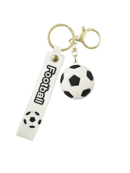 Football White FIFA Ball Keychain