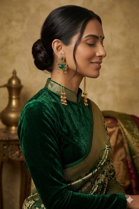 Women Ethnic Oxidised Traditional Statement Earrings for Women