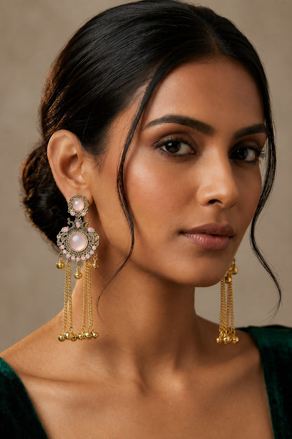 Women Ethnic Oxidised Traditional Statement Earrings for Women
