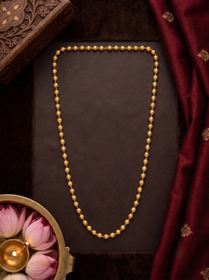 Traditional Statement Gold Plated Pearl Necklace for Women