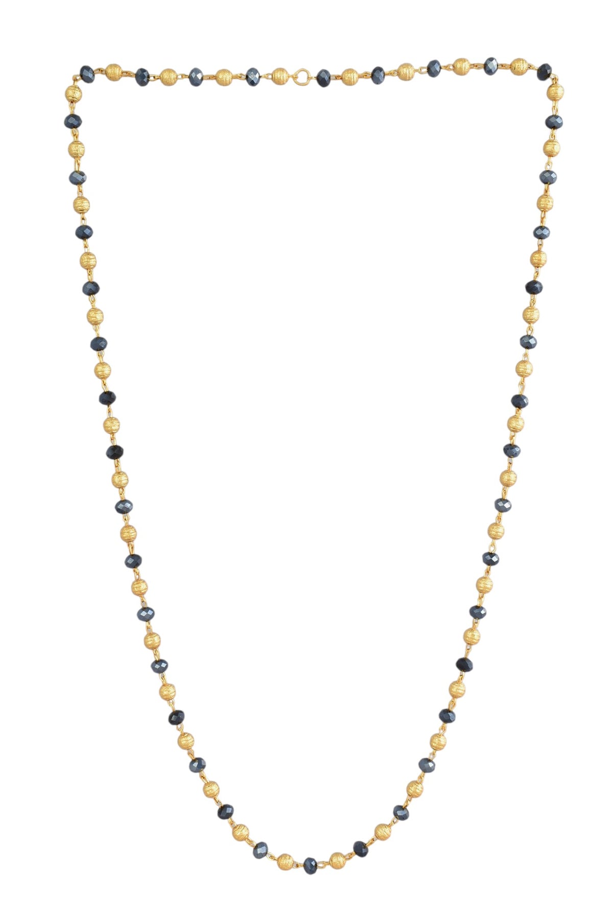 Traditional Statement Gold Plated Crystle Pearl Necklace for Women