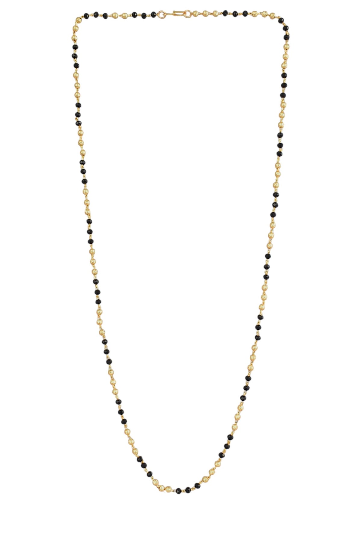 Black Bead Minimal Long mala Mangalsutra for Women
