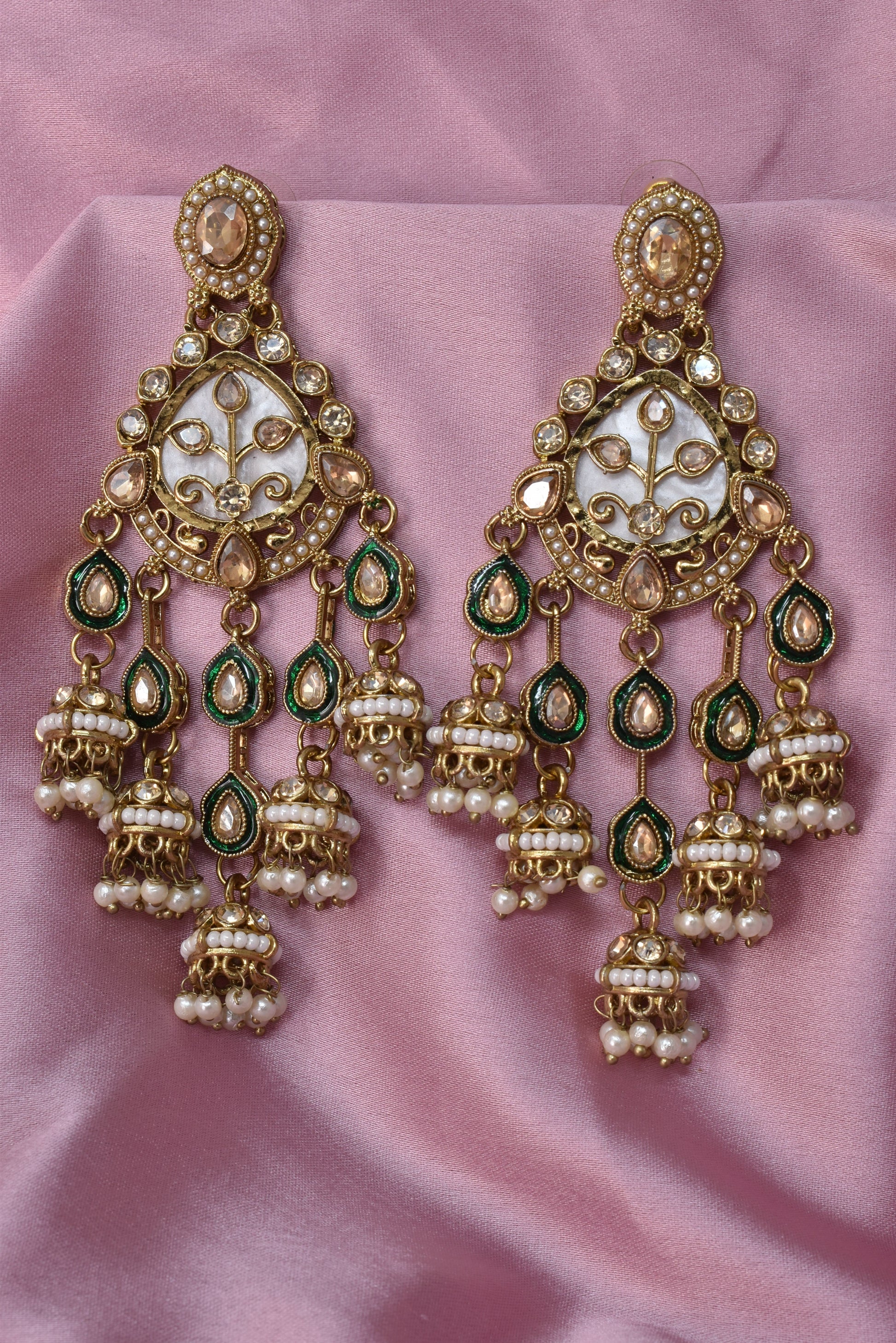 kundan jhumka,meenakari earrings,kahmiri earring,chandbali,chandelier earrings, dome jhumkas,pearl cluster jhumka, long earrings,heavy earrings,big earrings,designer earrings,latest design,new design
