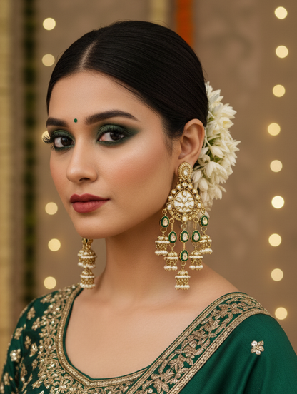 kundan jhumka,meenakari earrings,kahmiri earring,chandbali,chandelier earrings, dome jhumkas,pearl cluster jhumka, long earrings,heavy earrings,big earrings,designer earrings,latest design,new design