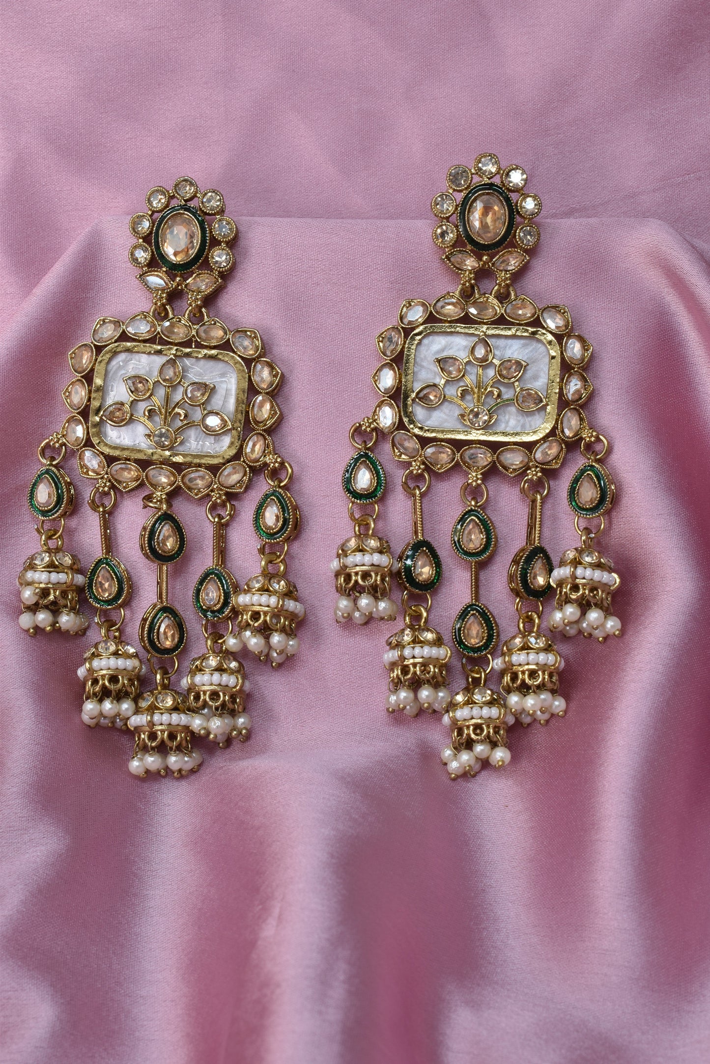 kundan jhumka,meenakari earrings,kahmiri earring,chandbali,chandelier earrings, dome jhumkas,pearl cluster jhumka, long earrings,heavy earrings,big earrings,designer earrings,latest design,new design