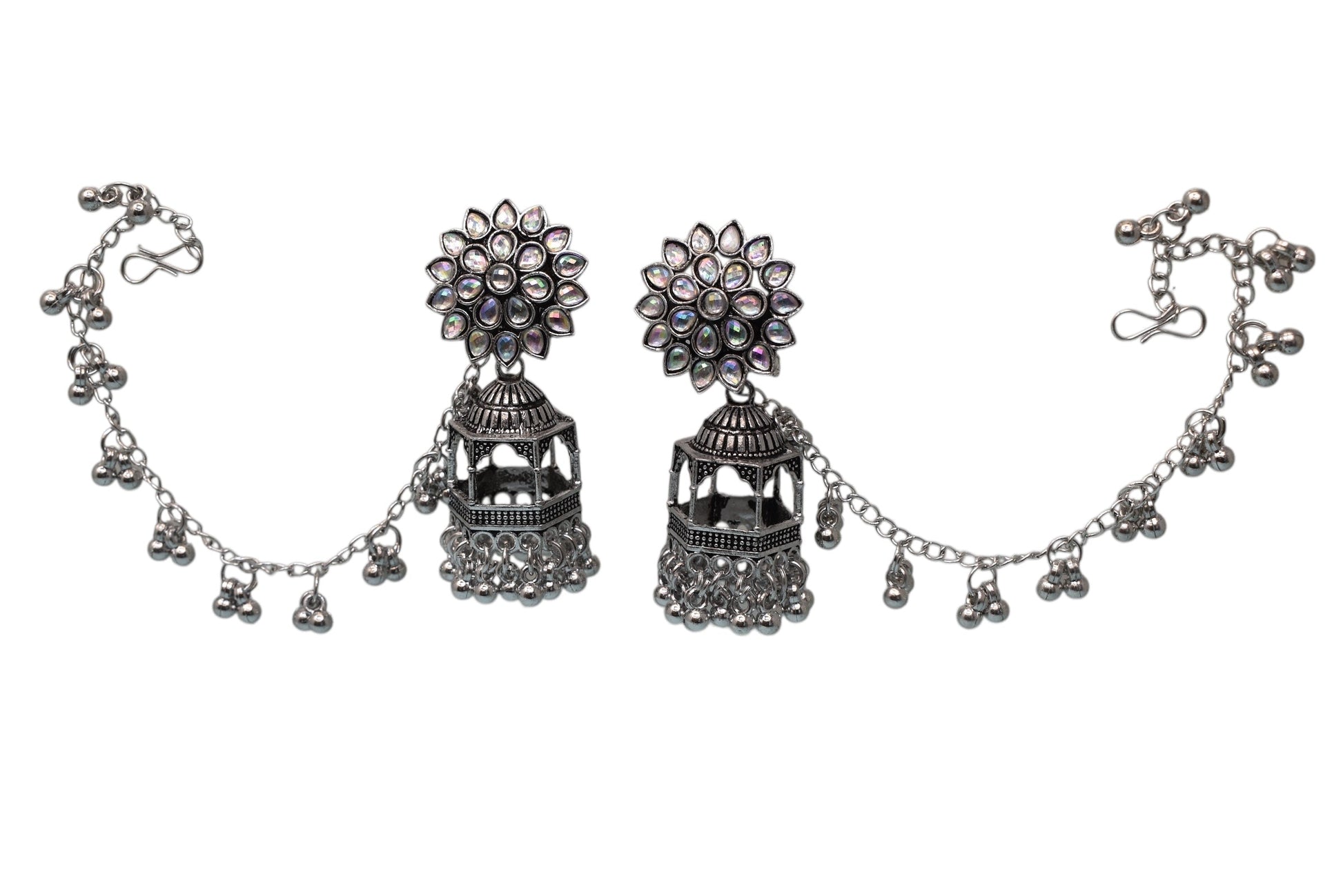 Heritage jewellery jhumkas,silver jhumakas,