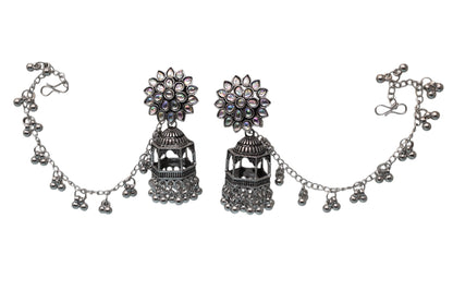Heritage jewellery jhumkas,silver jhumakas,