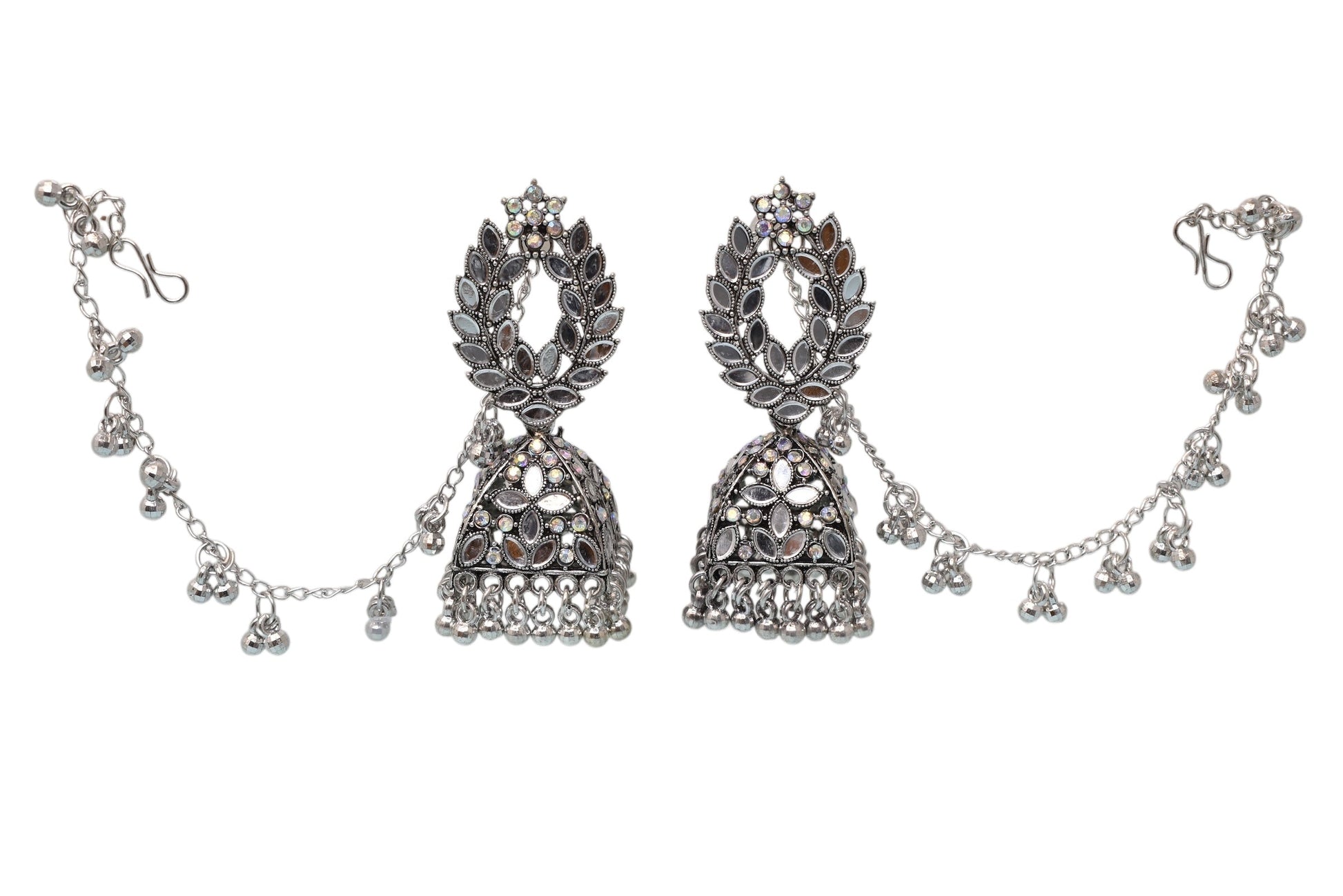 Heritage jewellery jhumkas,silver jhumakas,