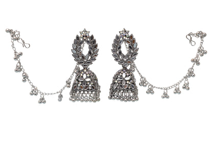 Heritage jewellery jhumkas,silver jhumakas,