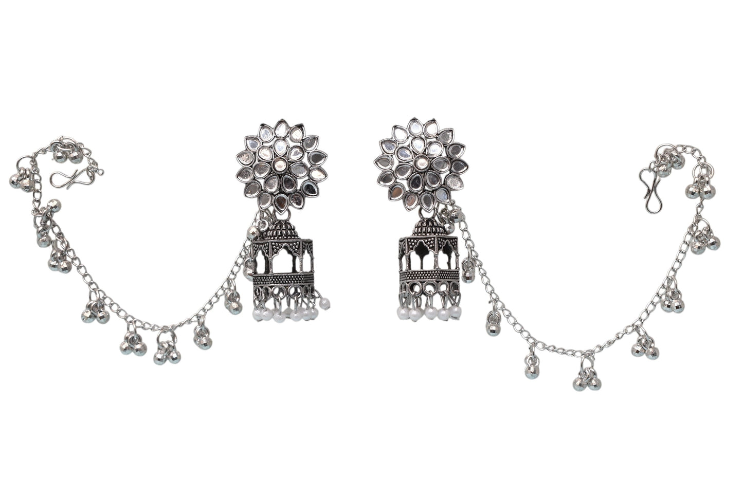 Heritage jewellery jhumkas,silver jhumakas,
