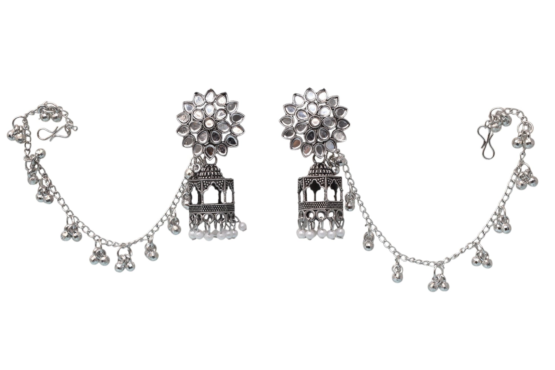 Heritage jewellery jhumkas,silver jhumakas,