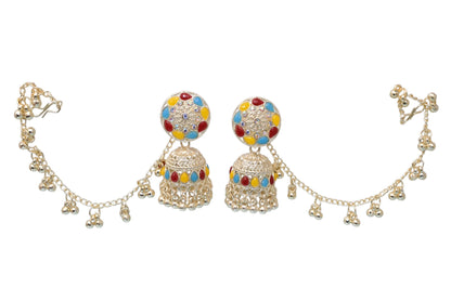 Heritage jewellery jhumkas,silver jhumakas,