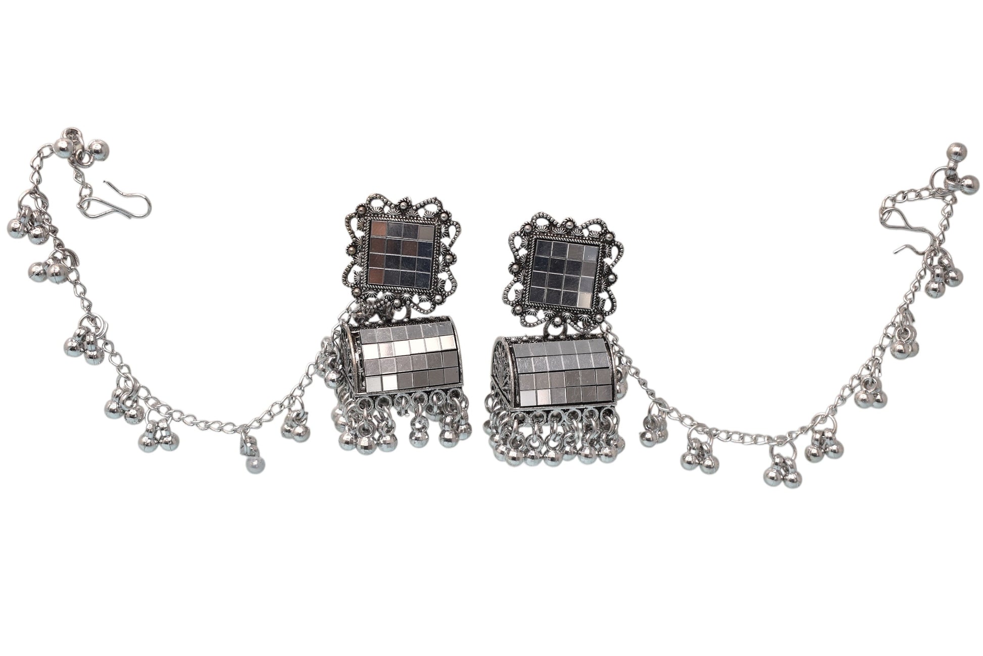 Heritage jewellery jhumkas,silver jhumakas,