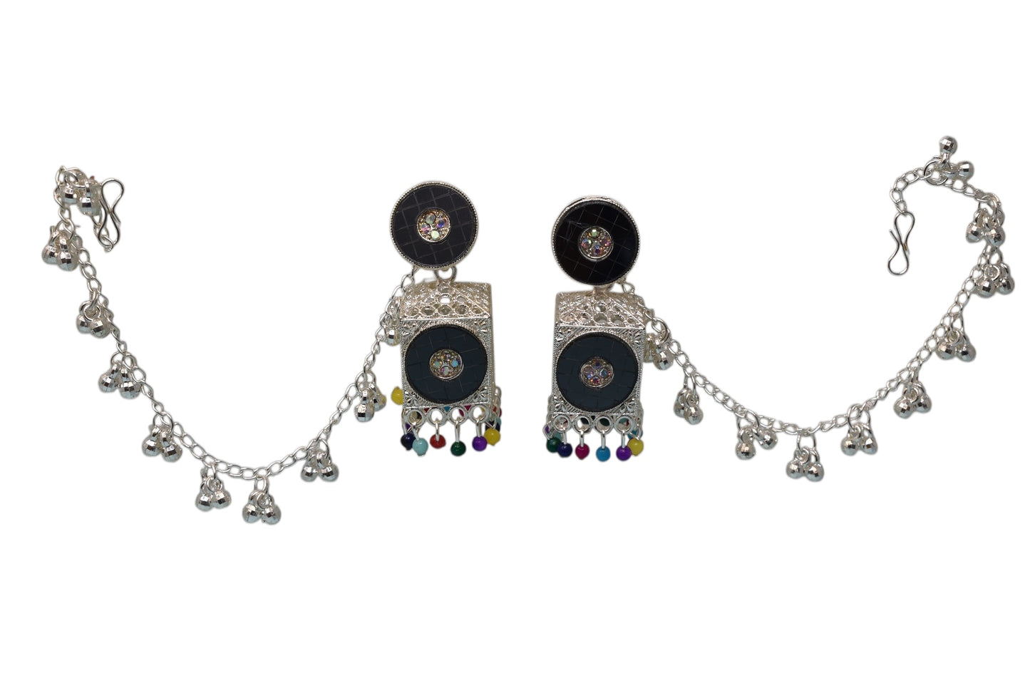 Heritage jewellery jhumkas,silver jhumakas,