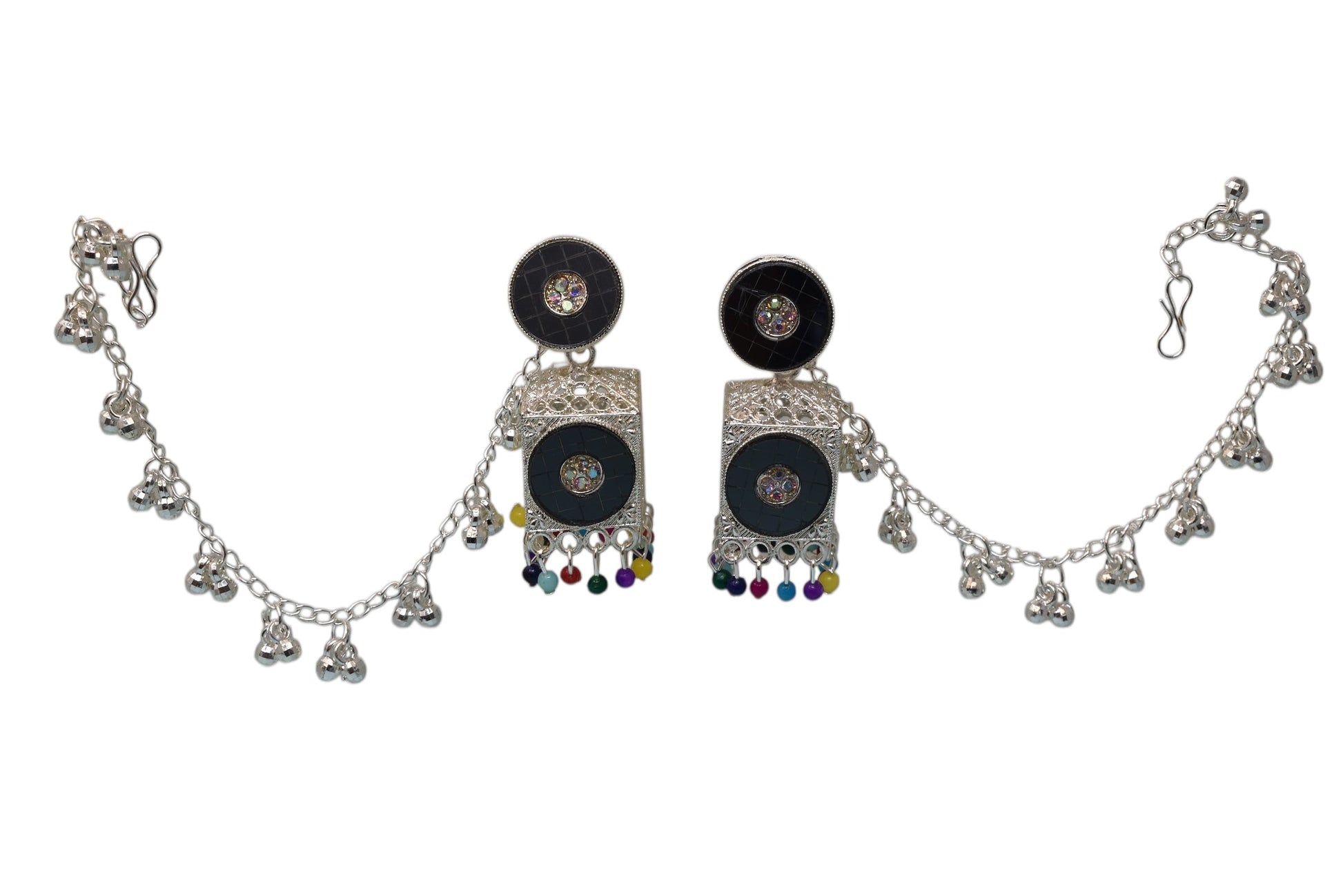 Heritage jewellery jhumkas,silver jhumakas,