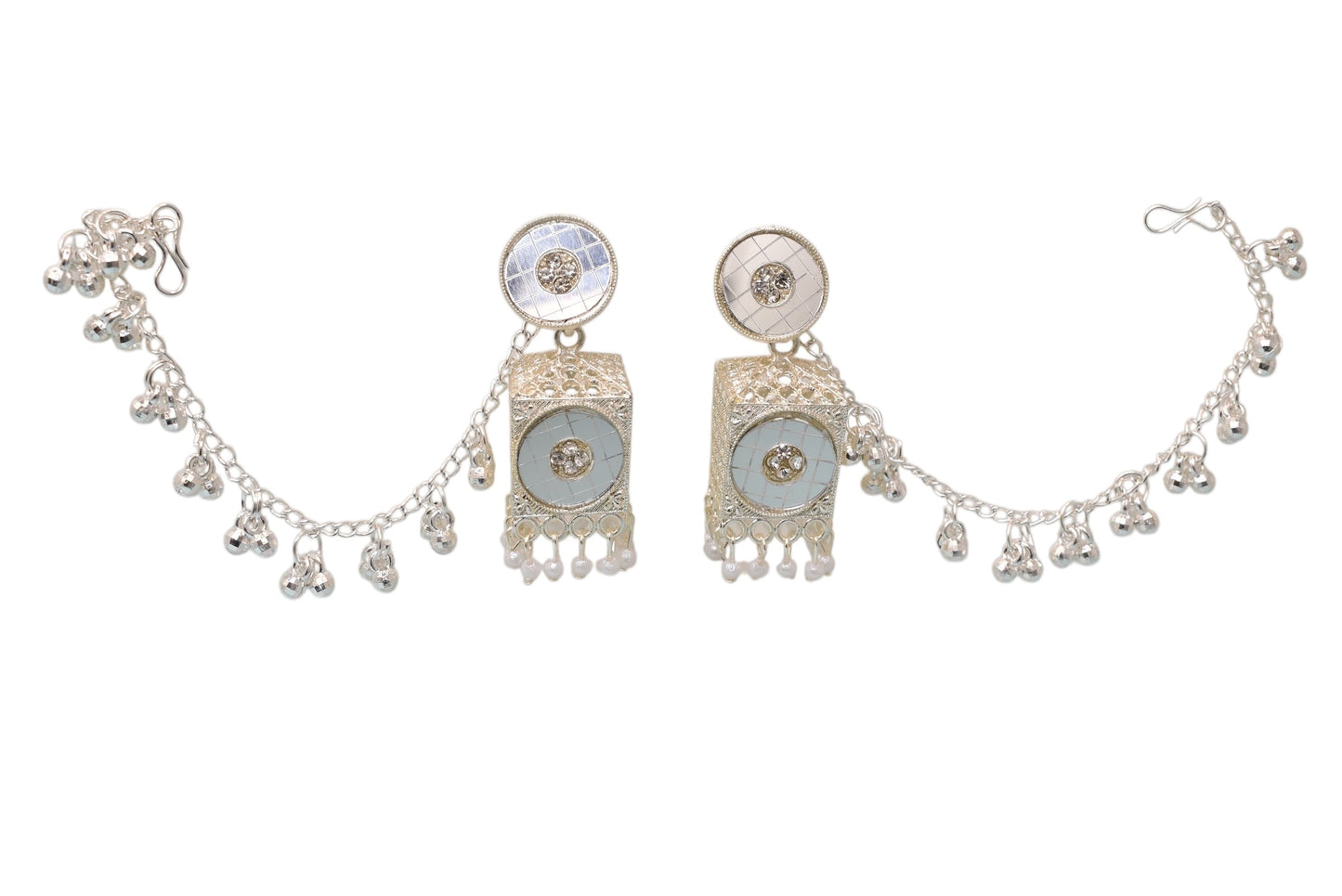 Heritage jewellery jhumkas,silver jhumakas,