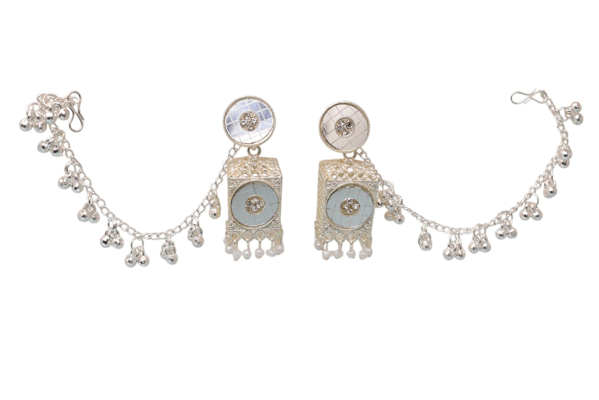 Heritage jewellery jhumkas,silver jhumakas,