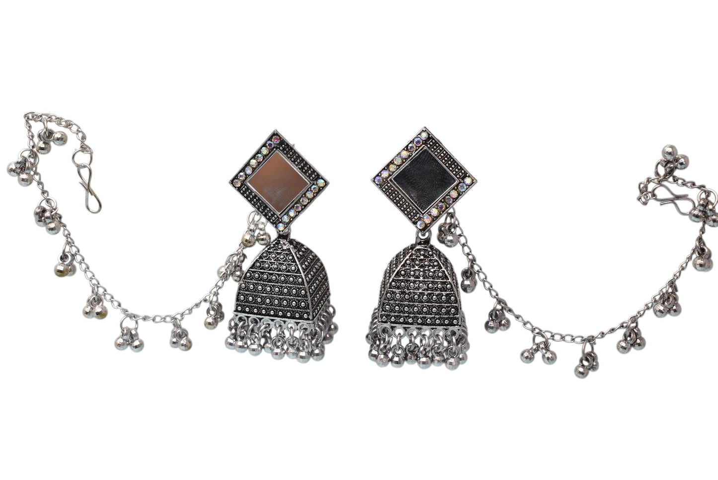 Heritage jewellery jhumkas,silver jhumakas,