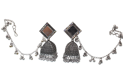 Heritage jewellery jhumkas,silver jhumakas,