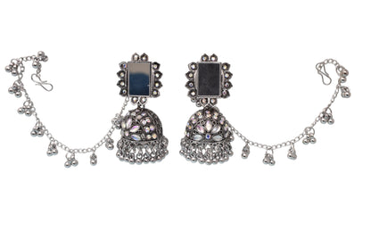 Heritage jewellery jhumkas,silver jhumakas,