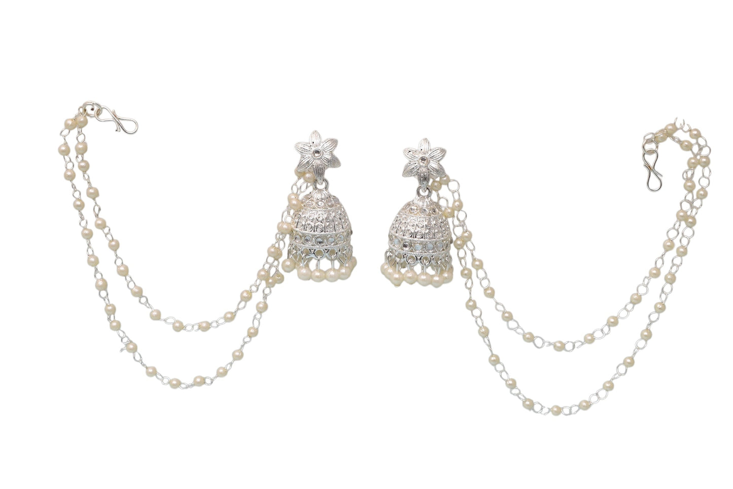 Heritage jewellery jhumkas,silver jhumakas,