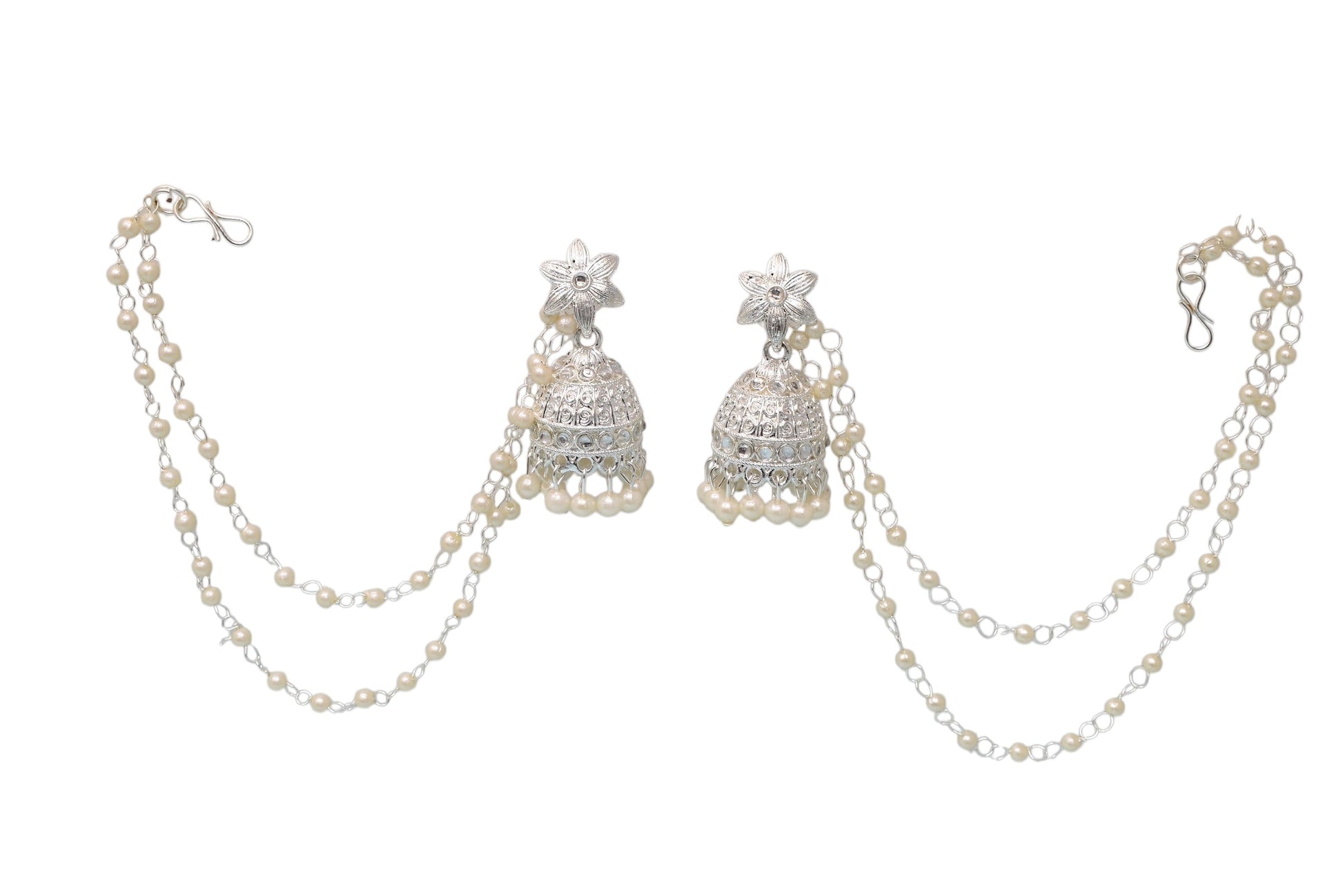 Heritage jewellery jhumkas,silver jhumakas,