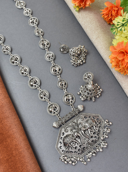 jewellery set for girls,Oxidised silver set,oxidised jwellery set,navratri jewellery set,garba jewellery set,Jewellery set,necklace gale ka,german silver necklace,Jewellery set for women,gale ka haar,neklace set,jewelery set for women,Antique designer set,gift ideas for wife
