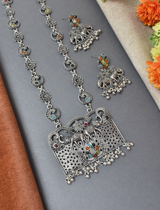 jewellery set for girls,Oxidised silver set,oxidised jwellery set,navratri jewellery set,garba jewellery set,Jewellery set,necklace gale ka,german silver necklace,Jewellery set for women,gale ka haar,neklace set,jewelery set for women,Antique designer set,gift ideas for wife