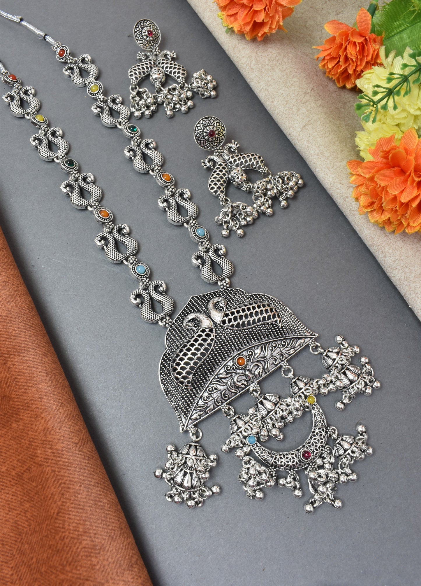 jewellery set for girls,Oxidised silver set,oxidised jwellery set,navratri jewellery set,garba jewellery set,Jewellery set,necklace gale ka,german silver necklace,Jewellery set for women,gale ka haar,neklace set,jewelery set for women,Antique designer set,gift ideas for wife